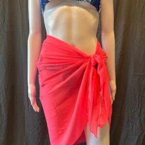 Chic Pink Swim Sarong